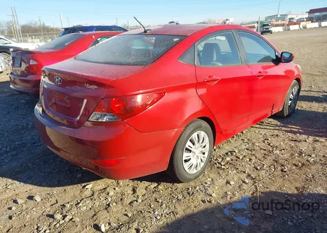 2013 Hyundai Accent Gls from USA, damaged, VIN KMHCT4AE3DU555556
